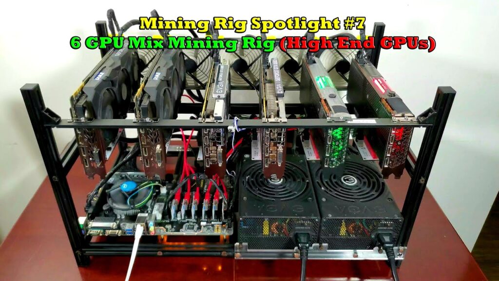 6 GPU Mix Mining Rig Spotlight High End GPUs | Mining Rig Spotlight 7