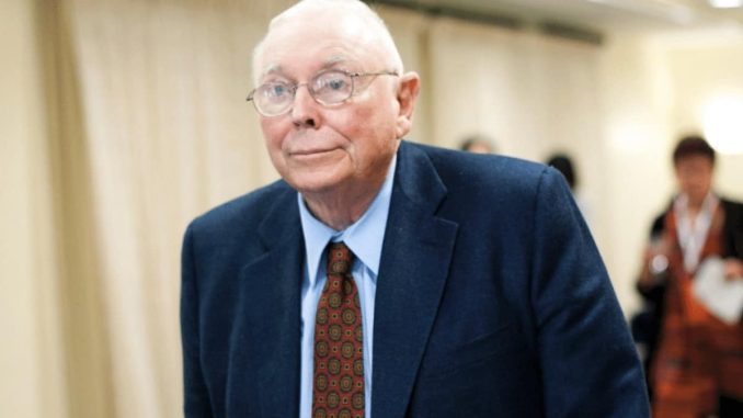 Billionaire Investor Charlie Munger Reiterates US Should Ban Bitcoin