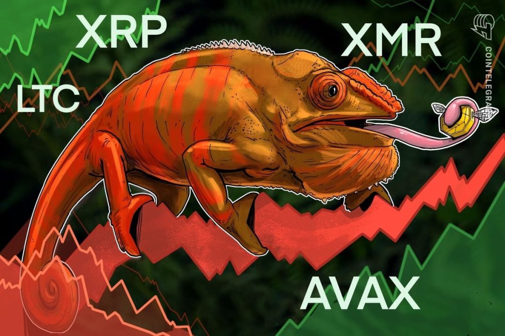 XRP LTC XMR and AVAX show bullish signs as Bitcoin battles to hold $28K