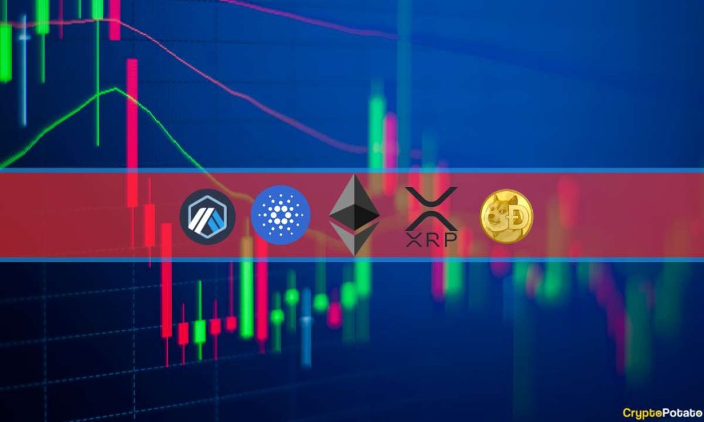 Crypto Price Analysis Apr 14 ETH XRP ADA DOGE ARB