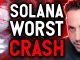 SOLANA WORST CRASH AS BLOCKCHAIN GOES OFFLINE FOR HOURS