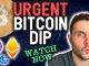 URGENT BITCOIN DIPS Watch this now for 100X Altcoins