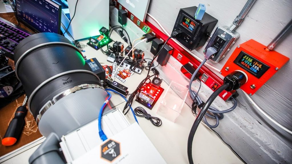 INSANE bitcoin mining power usage DIFFERENCE based on temperature and airflow