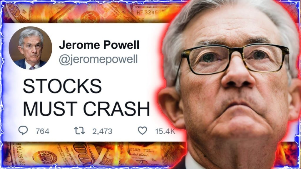 WARNING JEROME POWELL MUST CRASH STOCK MARKET Opportunity of a lifetime for Bitcoin and Crypto