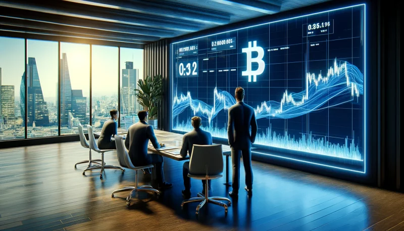 Analysts from Nickel Digital working on crypto indices from an office in London