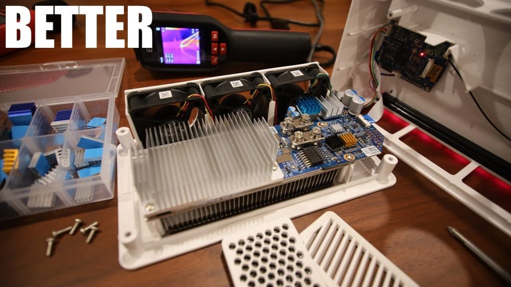 Adding HEATSINKS to cool down this HOT little Bitcoin Miner