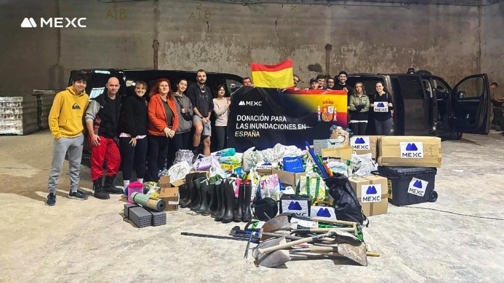 Floods in Spain Crypto exchange MEXC donates €100000 to support local relief and resilience